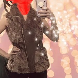 Like new! LA Coalition fur vest